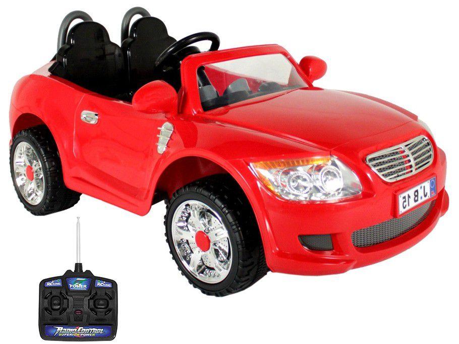 Carro Elétrico Infantil Vermelho Bel Fix - Conversível B-15 12V com Controle Remoto