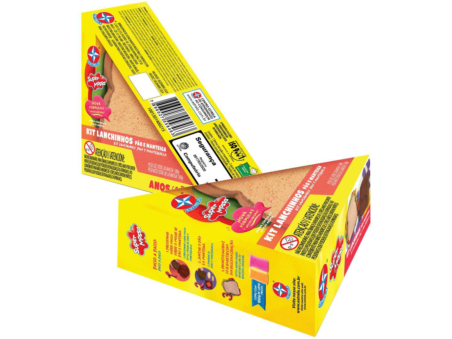 Massinha Super Massa Kit Lanchinhos Estrela - com Acessórios