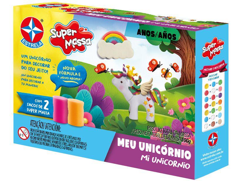 Massinha Super Massa Meu Unicórnio Estrela - com Acessórios