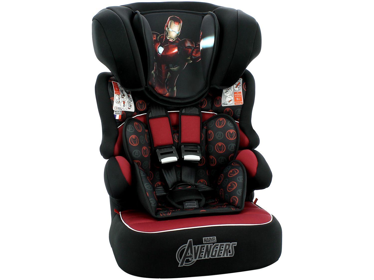 Cadeirinha para Auto Team Tex Marvel - Beline Luxe Homem de Ferro 9 a 36kg