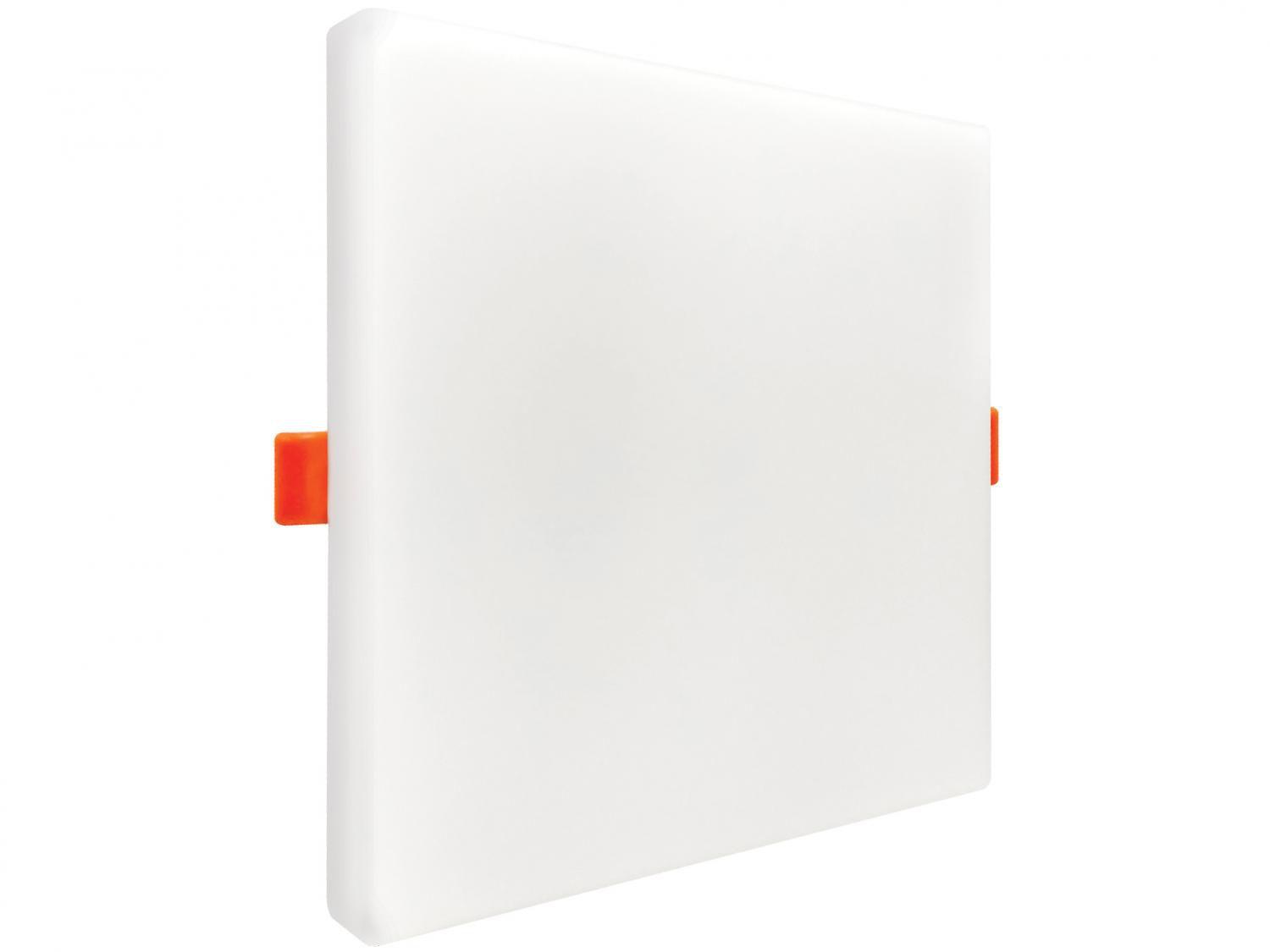 Plafon LED de Embutir e Sobrepor Quadrado - 17W Black+Decker 2x1 Borda Infinita Branco