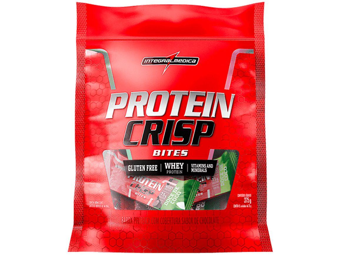 Barra de Proteína Integralmédica Protein Crisp - Bites Doce de Coco Natural 25g cada 15 Unidades