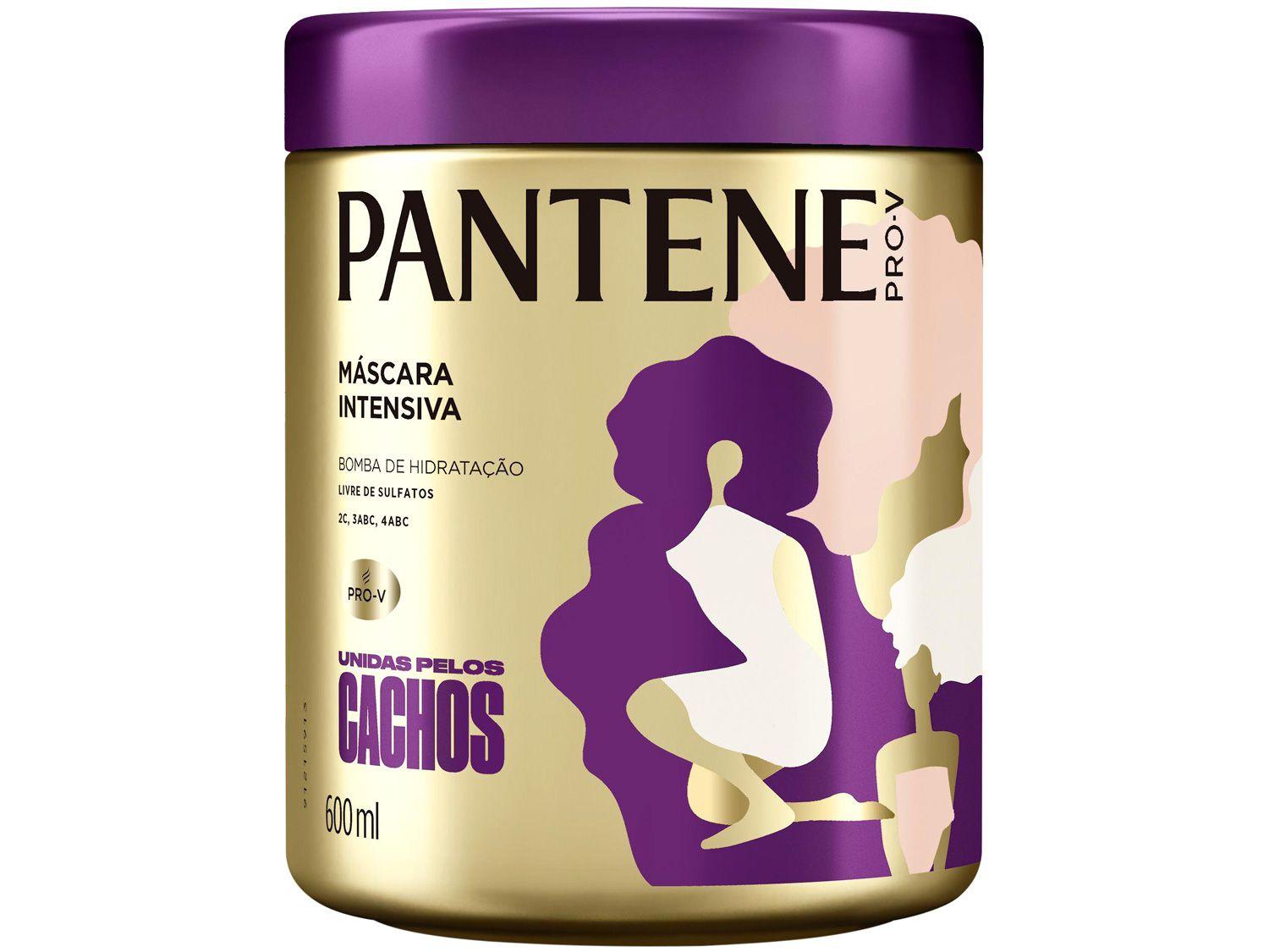 Máscara de Hidratação Pantene Unidas pelos Cachos - Máscara Intensiva 600ml