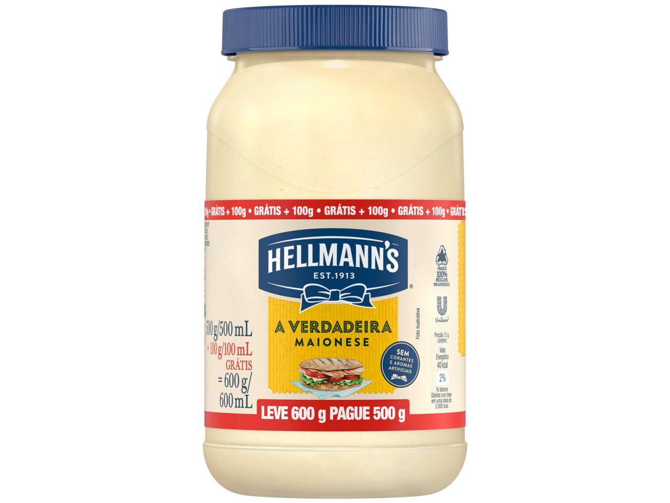 Maionese Hellmanns Tradicional 600g