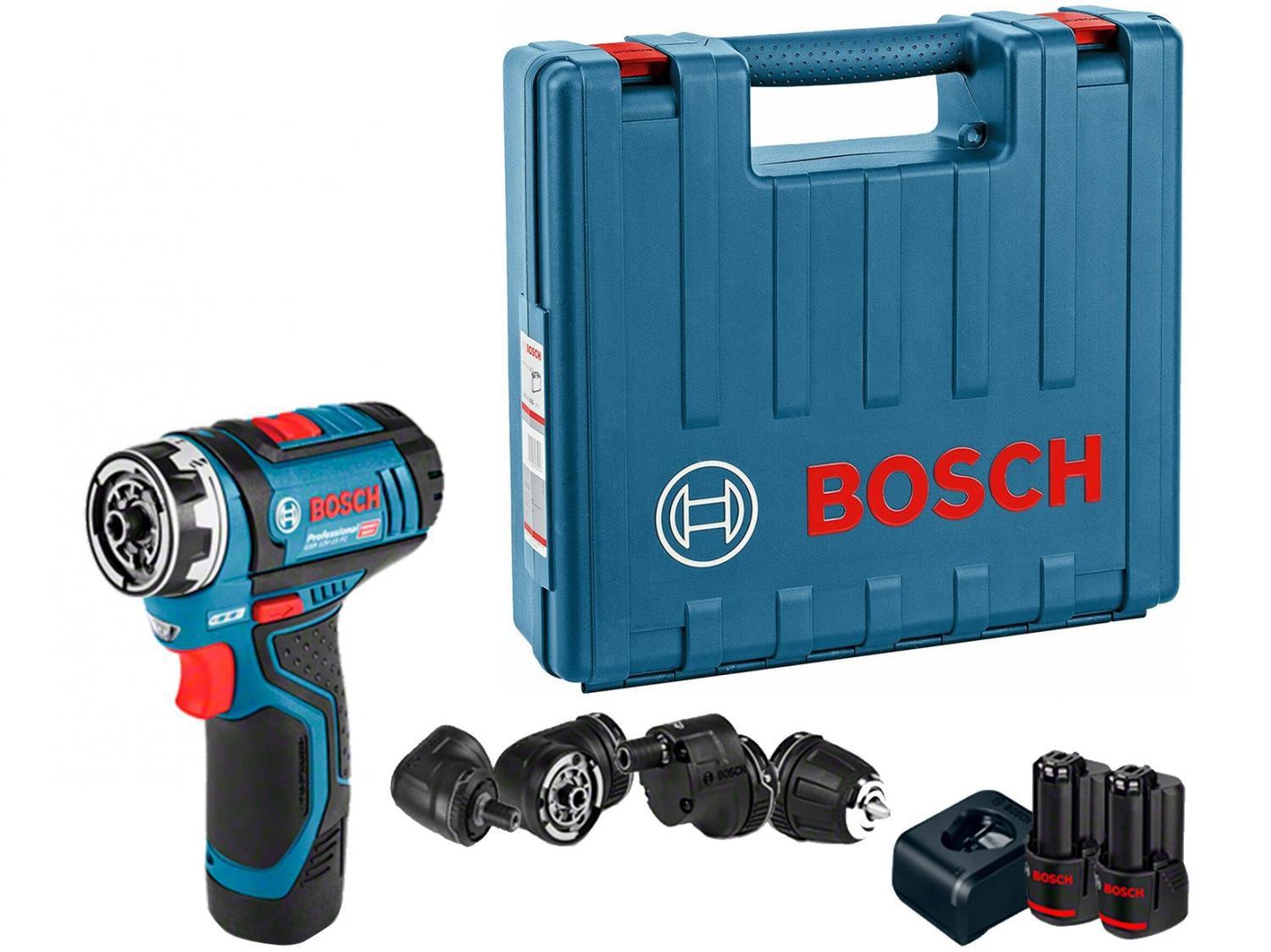 Furadeira e Parafusadeira a Bateria Bosch 12V - Velocidade Variável 3/8" com Maleta Heavy Dut