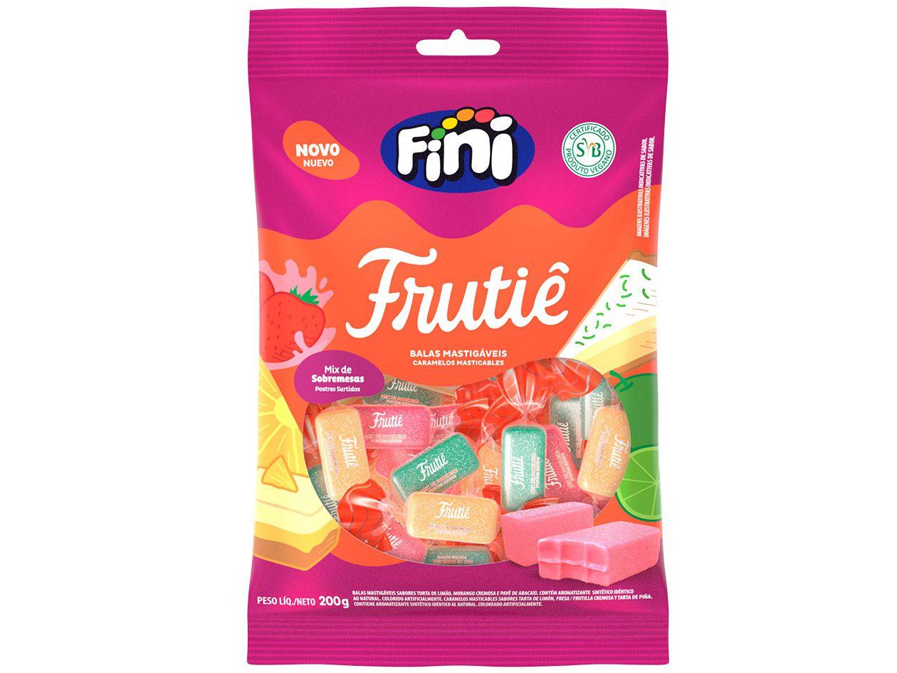 Bala de Gelatina Fini Frutiê Sobremesas - Vegana 200g Pacote