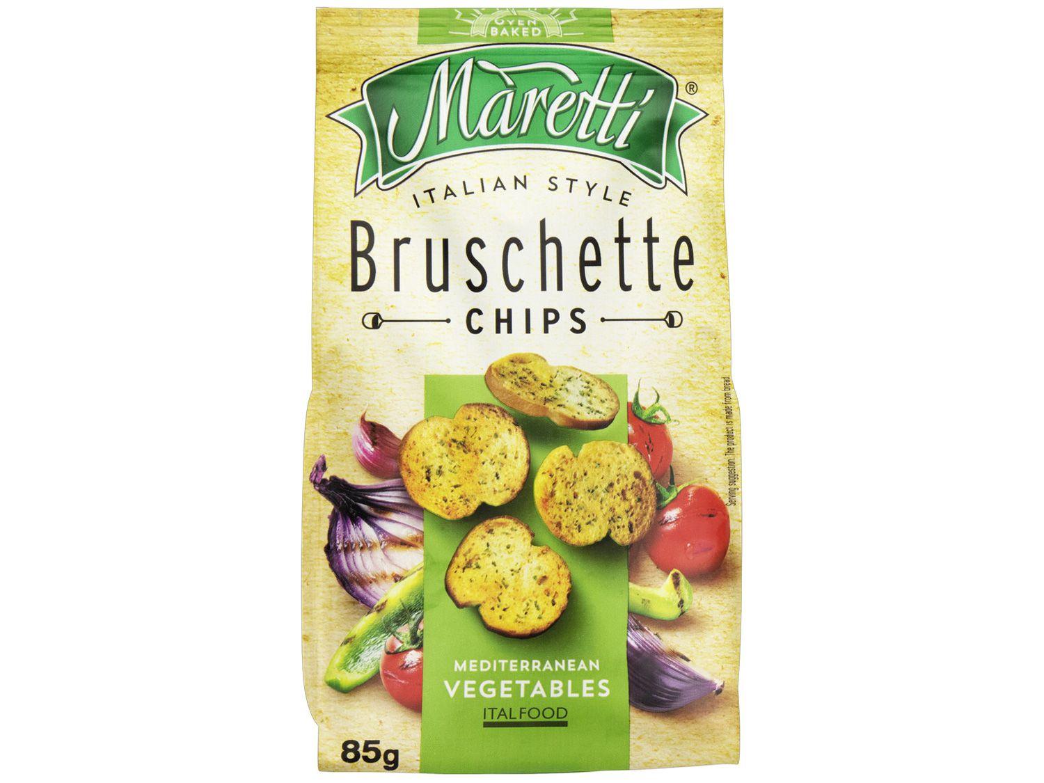 Torrada Salgada Maretti Vegetais Mediterrâneos - Bruschette Chips 85g