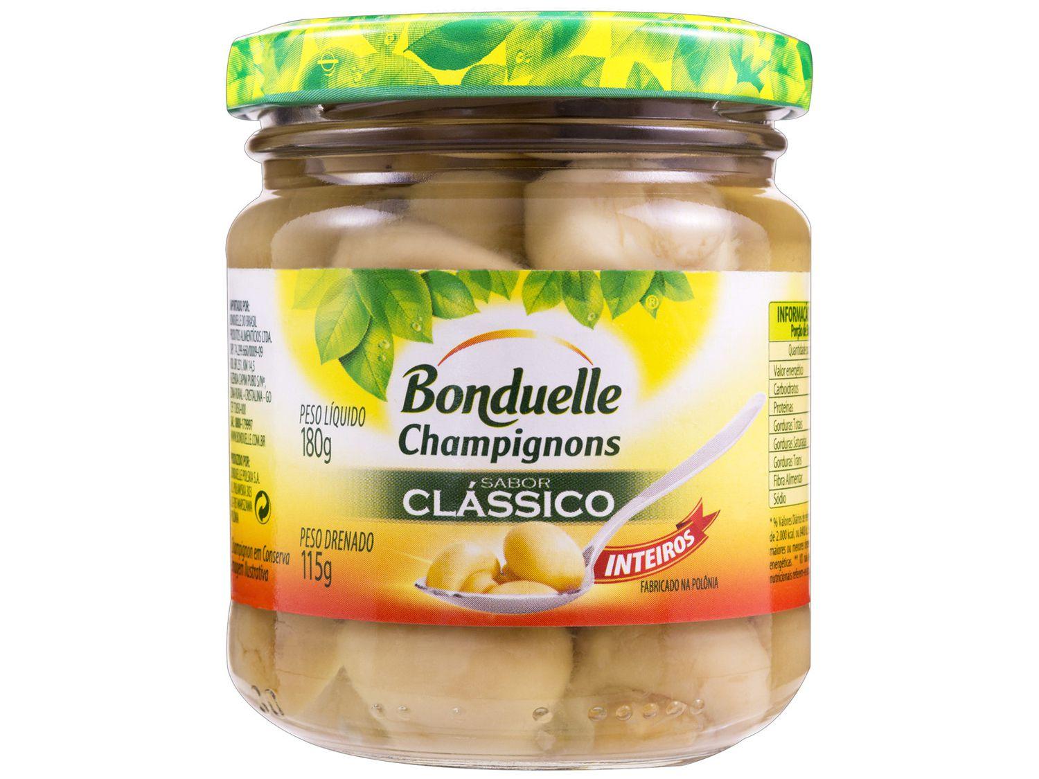 Cogumelo Champignon em Conserva Inteiro - Bonduelle Clássico 180g