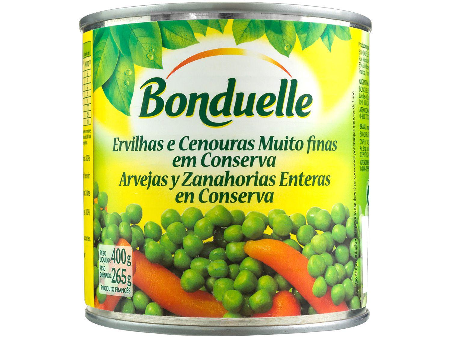 Ervilha e Cenoura em Conserva Bonduelle Lata 400g