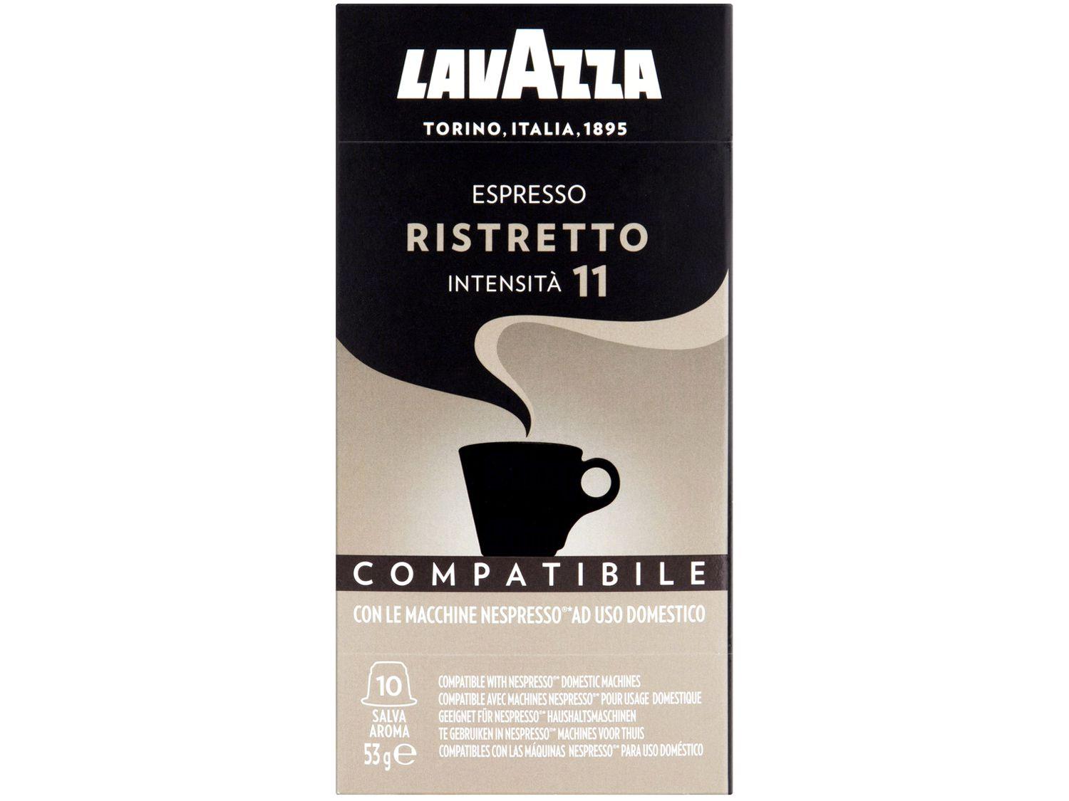 Cápsula de Café Espresso Lavazza Arábica e Robusta - Ristretto 10 Cápsulas