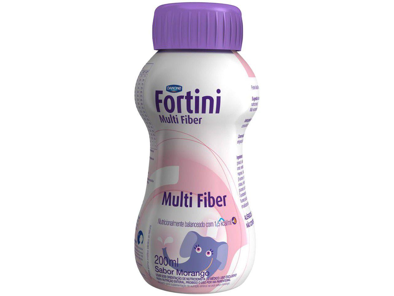 Suplemento Alimentar Infantil Fortini Multi Fiber - Integral Morango 200ml