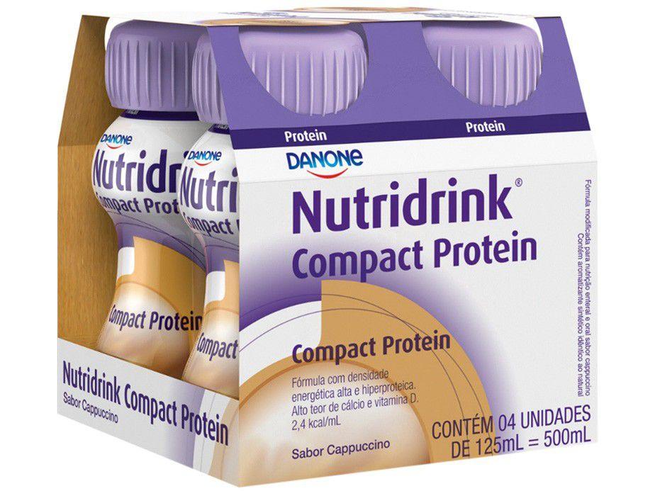 Suplemento Nutricional Nutridrink Compact Protein - Capuccino Integral 125ml cada 4 Unidades