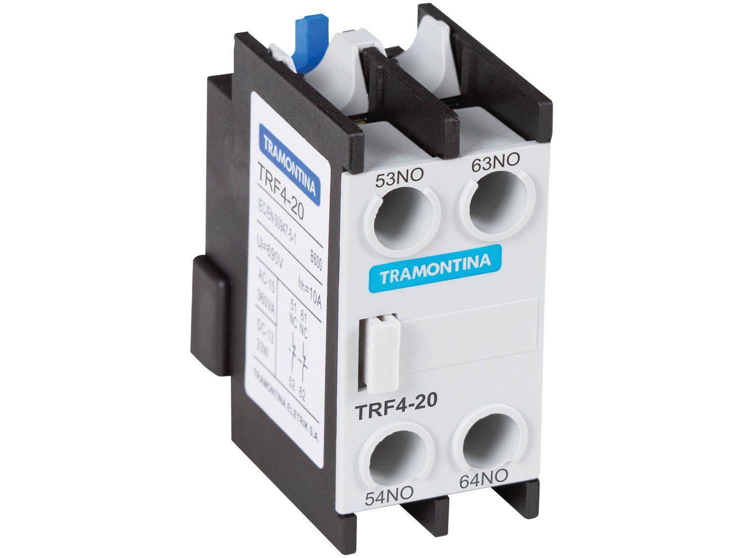 Contato Auxiliar Frontal para Contator Tramontina - TRF4-20