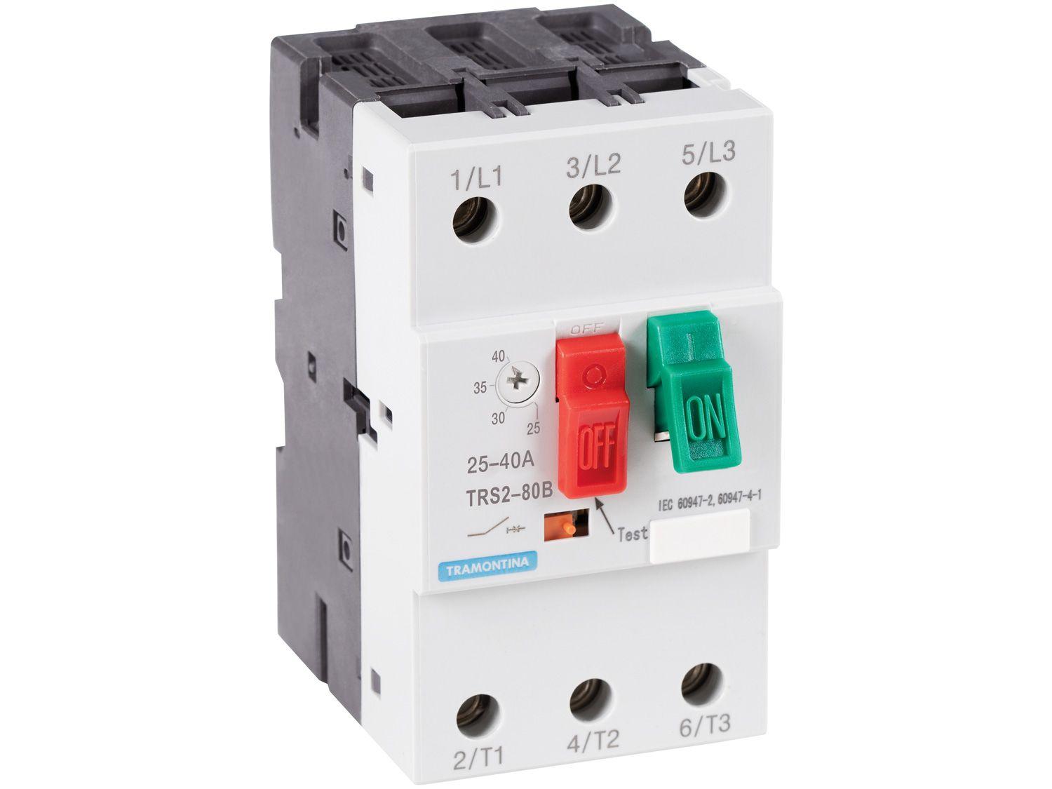 Disjuntor Motor Tripolar Tramontina TRS2 25 a 40A