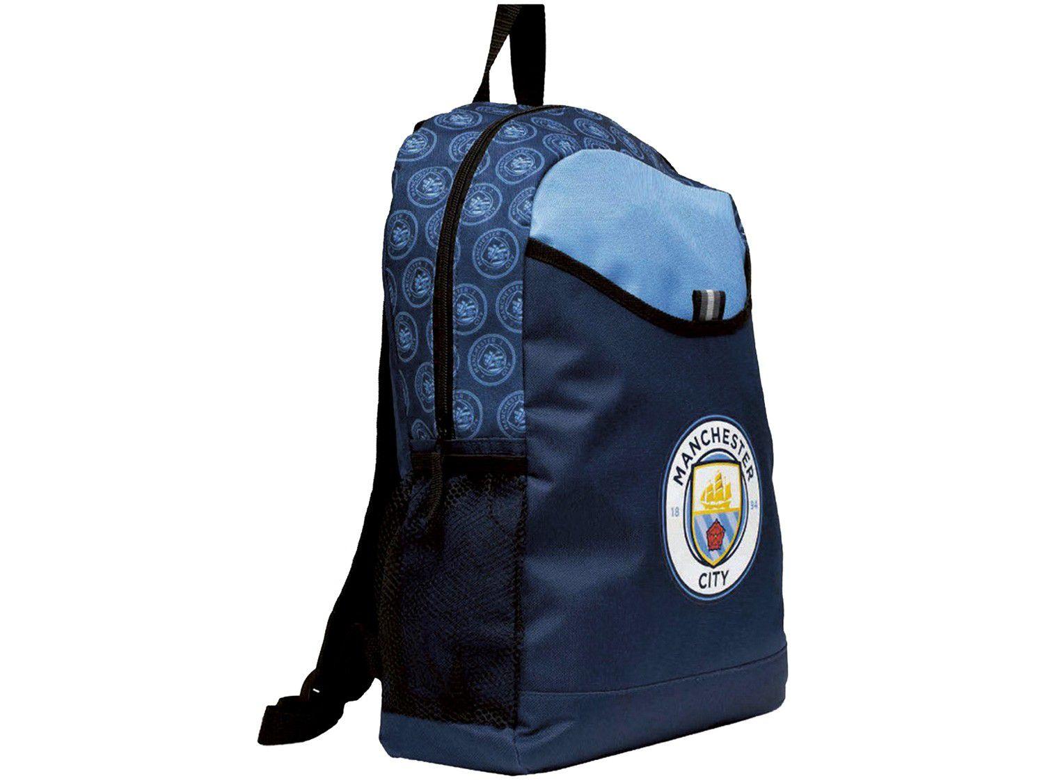 Mochila Escolar Maccabi Art 14L Manchester City - Time de Futebol Azul