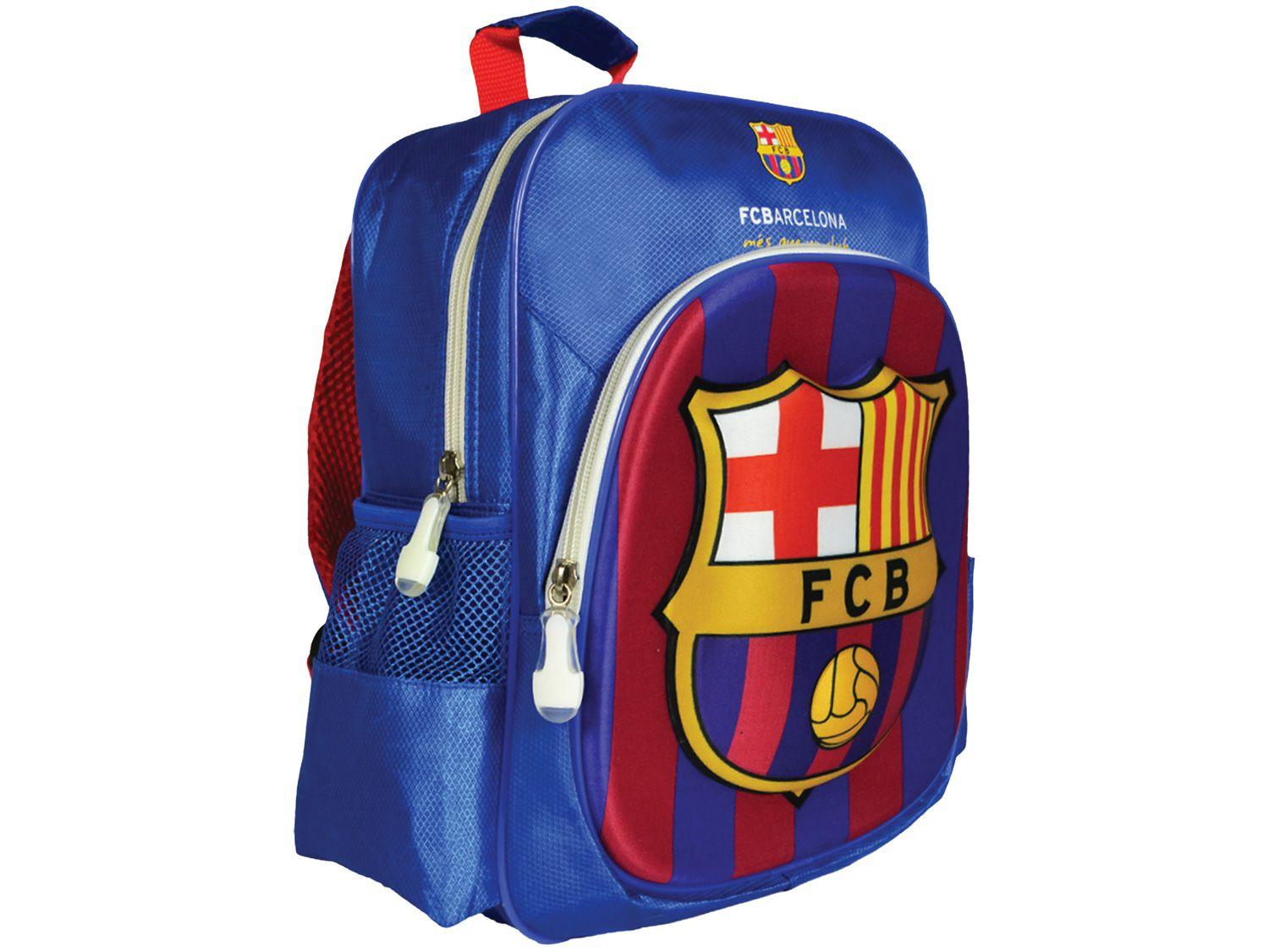 Mochila Infantil Escolar Maccabi Art 7,5L - Barcelona Time de Futebol Azul e Vermelho