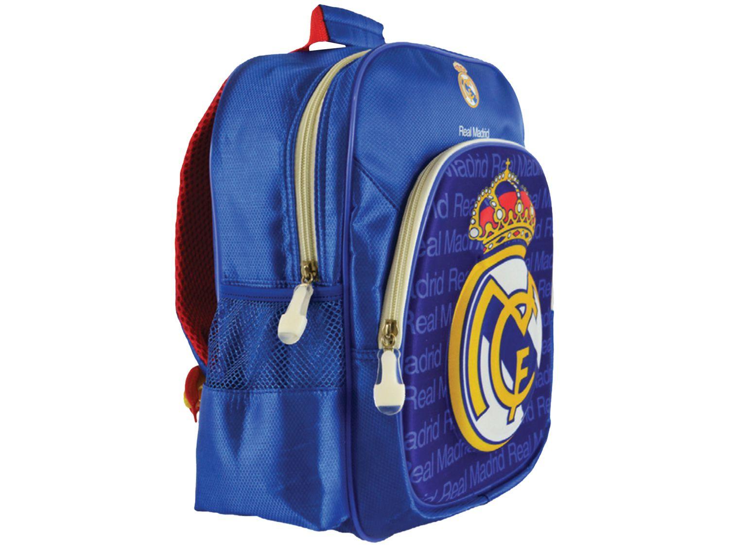 Mochila Infantil Escolar Maccabi Art 7,5L - Real Madrid Time de Futebol Azul