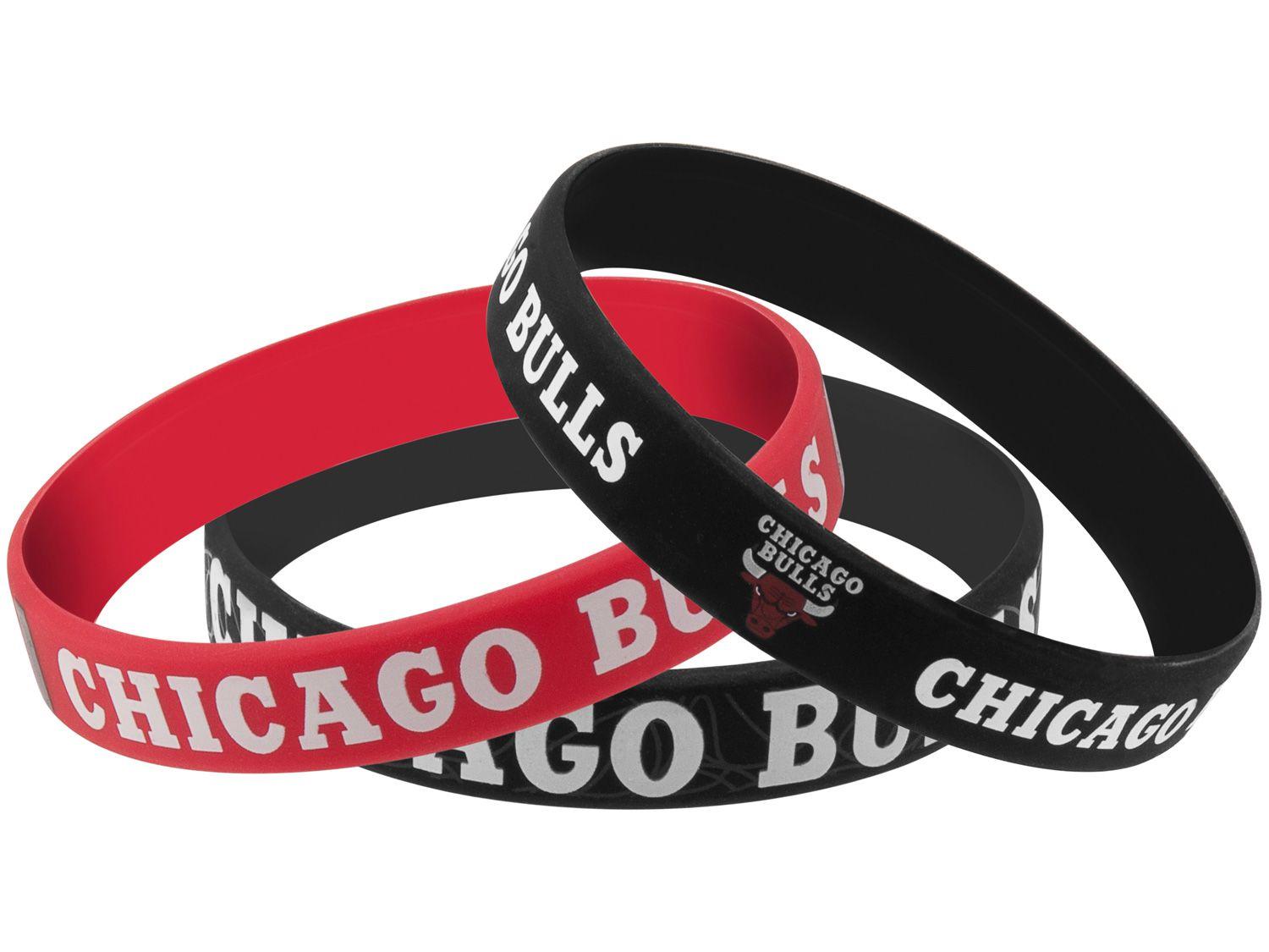 Pulseira de Silicone Maccabi Art Chicago Bulls - 3 Unidades