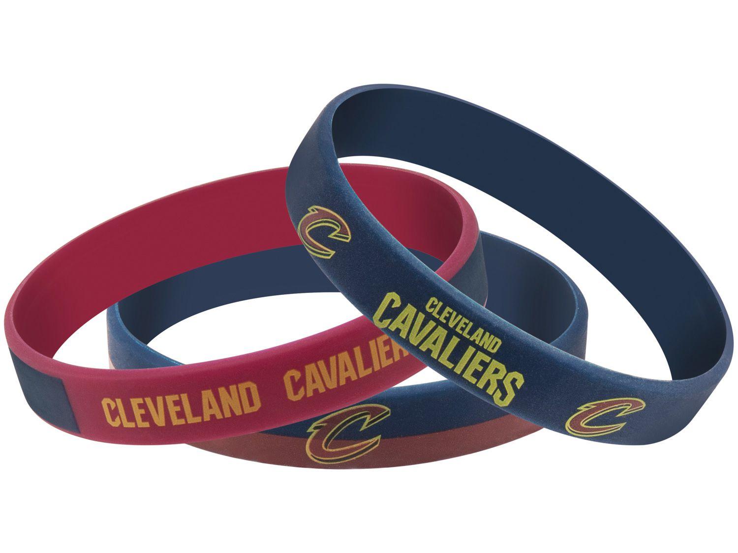 Pulseira de Silicone Maccabi Art - Cleveland Cavaliers 3 Unidades