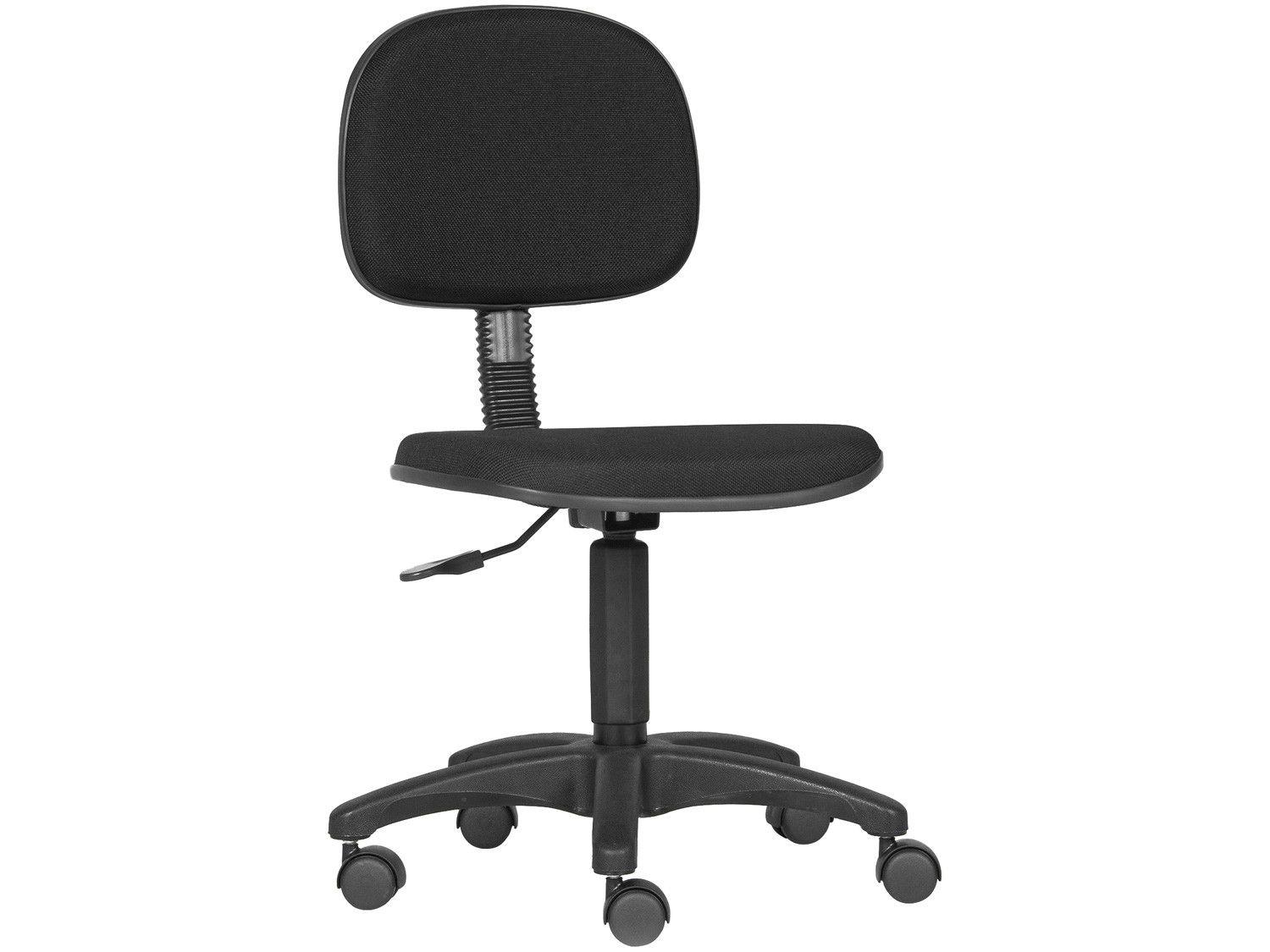 Cadeira de Escritório Secretária Giratória Preta - Office Classic Frisokar