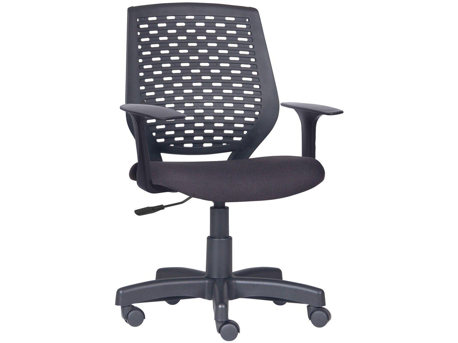 Cadeira de Escritório Diretor Giratória Preta - Home Office Frisokar