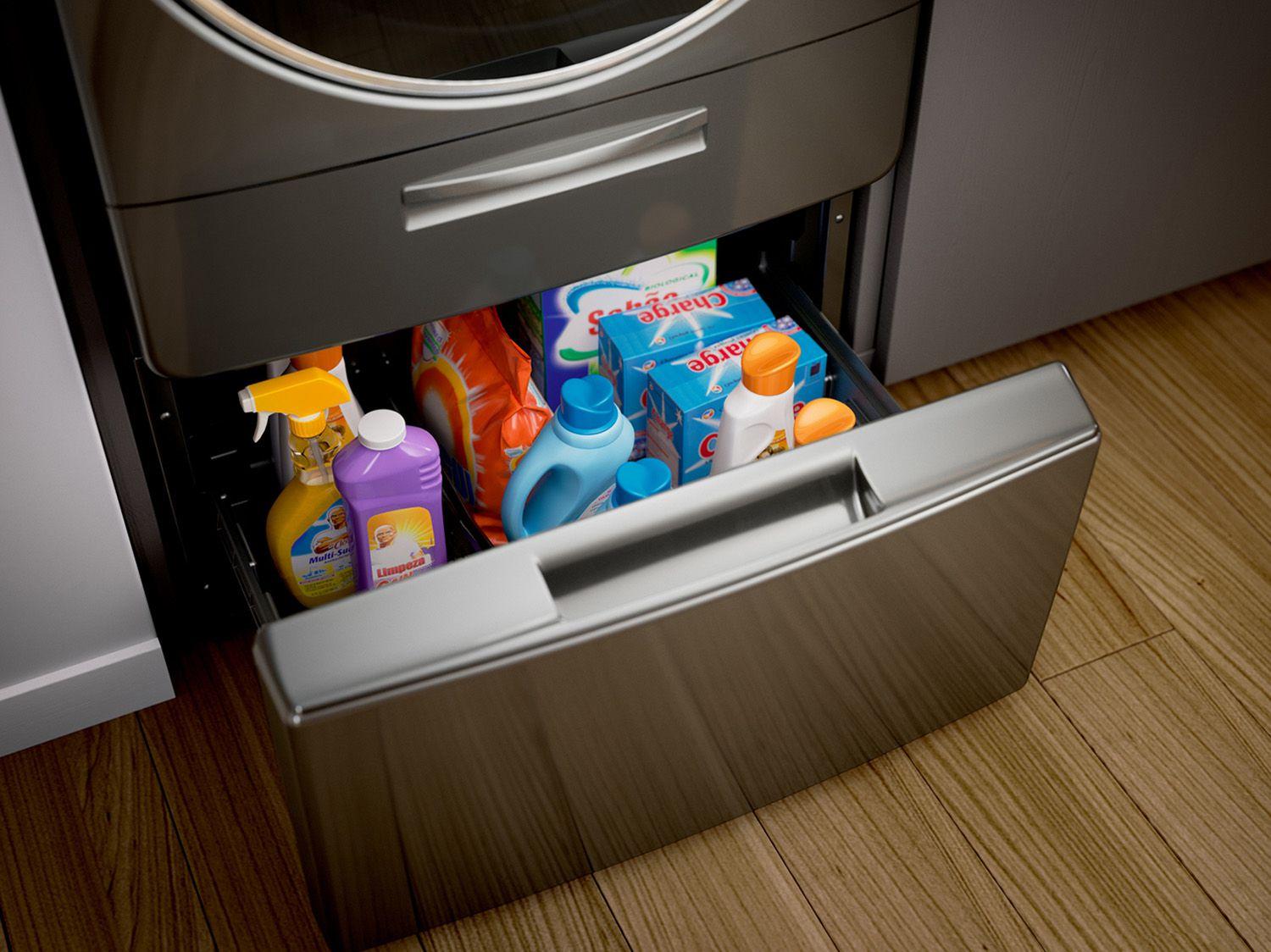 Pedestal Organizador para Lavadora Brastemp - B5P15BS Titânio