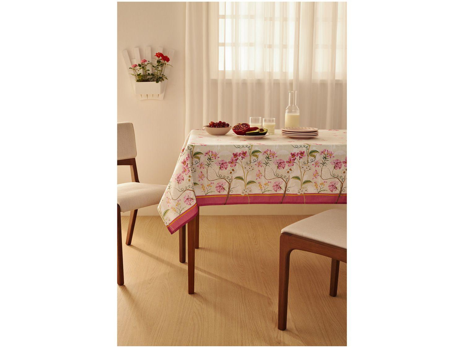 Toalha de Mesa Retangular Lepper Rosa - 140x210cm POP Terraço