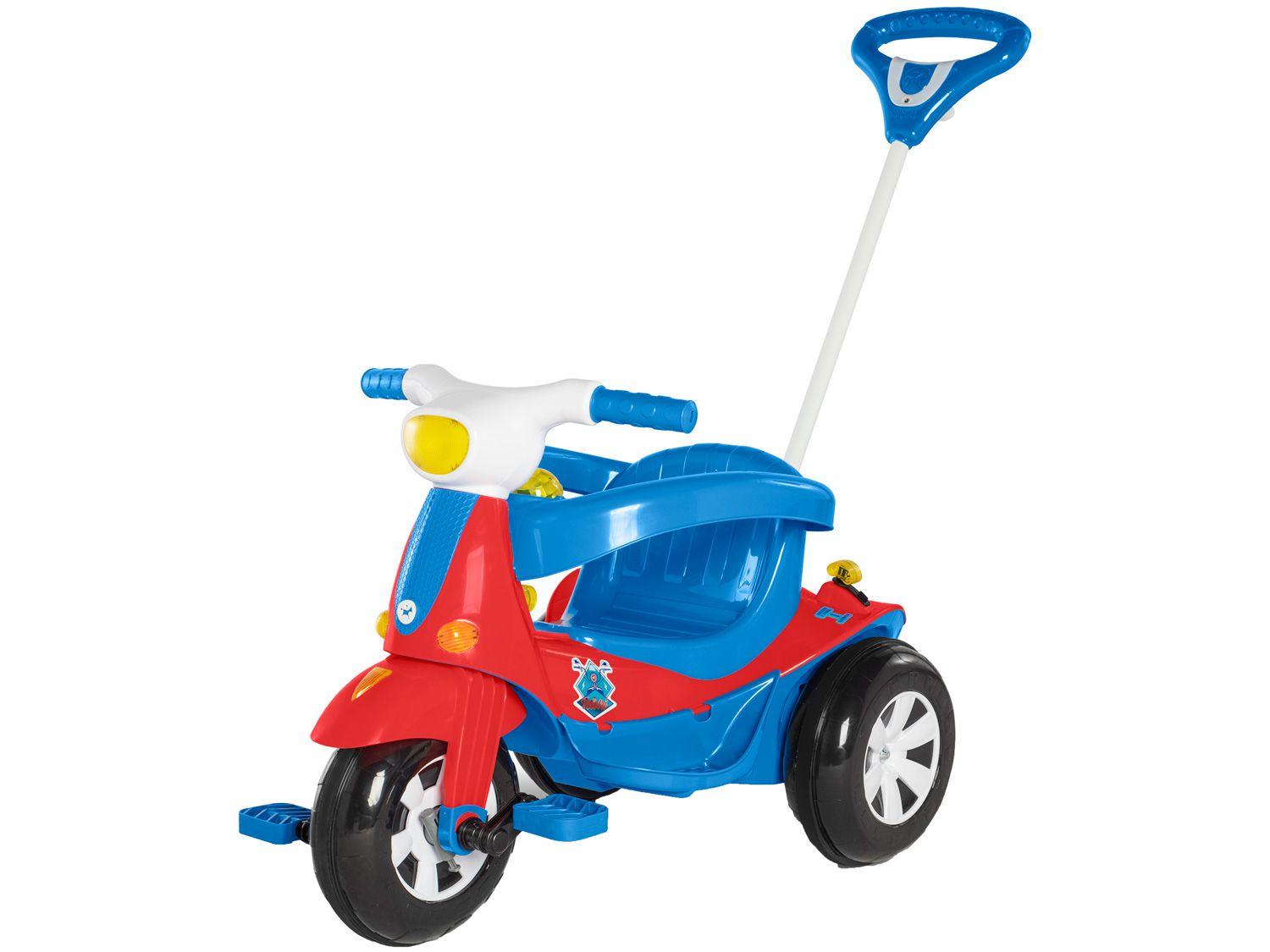 Carrinho de Passeio Infantil Velotri com Pedal - com Empurrador Calesita