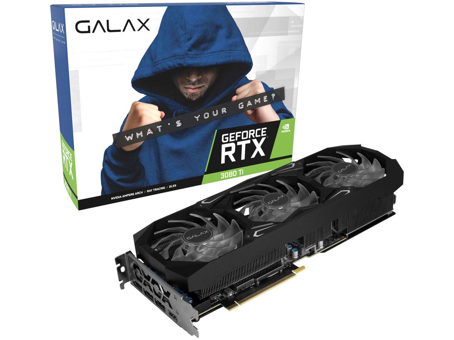 Placa de Vídeo Galax GeForce RTX 3080 TI 12GB - GDDR6X 384 bits Serious Gaming Series
