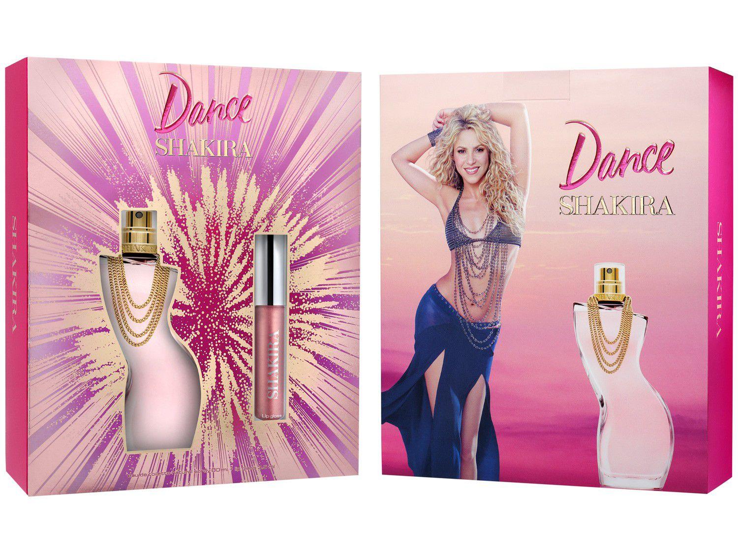 Kit Perfume Shakira Dance Feminino - Eau de Toilette com Gloss 2 Unidades