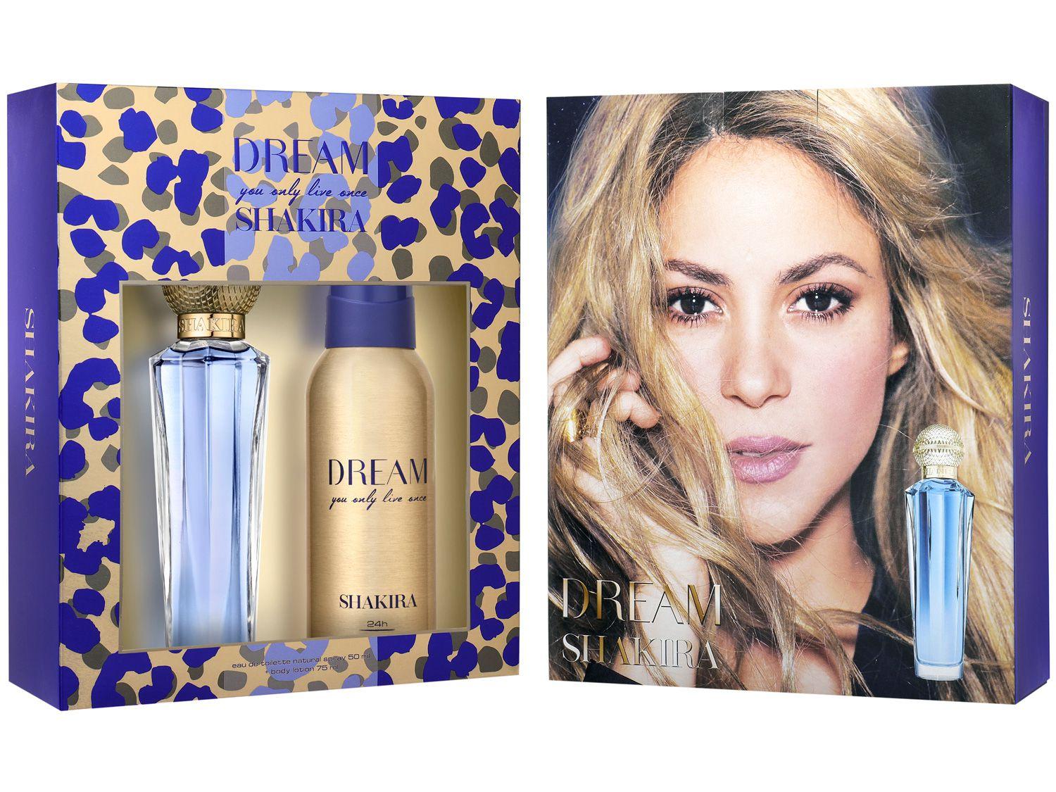 Kit Perfume Shakira Dream Feminino Eau de Toilette - com Desodorante 2 Unidades