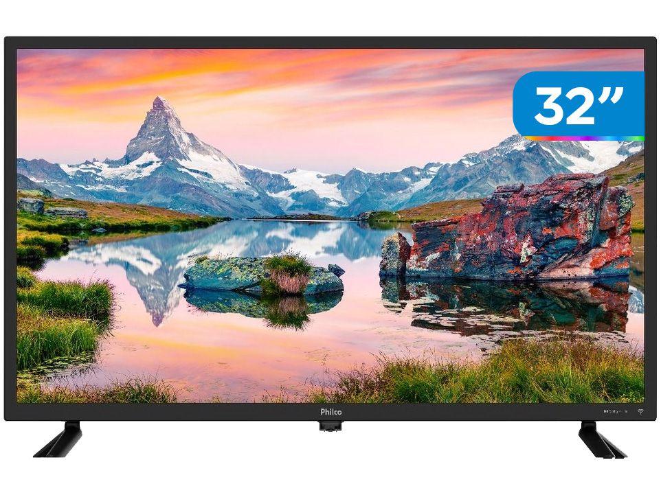 Smart TV 32" UHD D-LED Philco PTV32D10N5SKH - VA 60Hz Wi-Fi Bluetooth 2 HDMI 2 USB