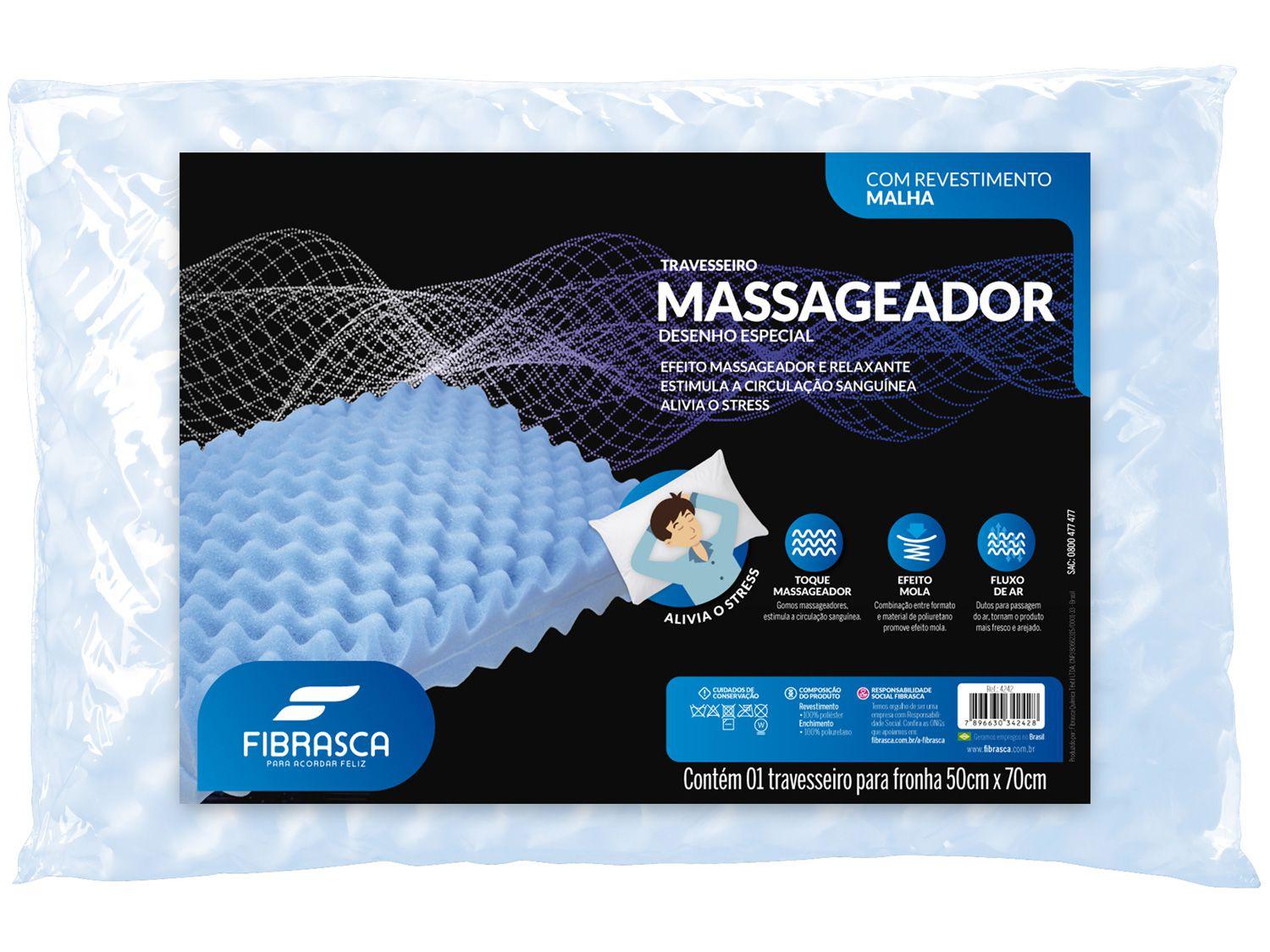 Travesseiro Fibrasca de Cabeça Múltiplo Conforto - Massageador