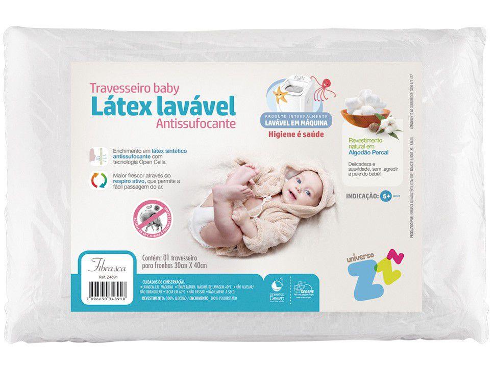 Travesseiro Fibrasca de Cabeça para Bebê - Látex Baby