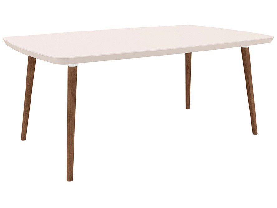 Mesa de Jantar 6 Lugares Retangular - White RV Móveis Copacabana