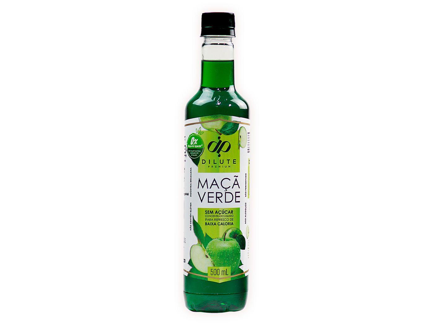 Xarope Dilute Premium Maçã Verde Sem Açúcar 500ml