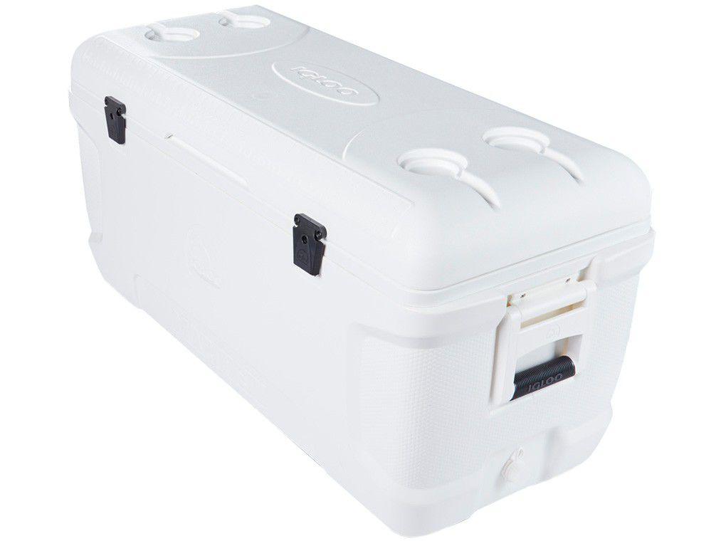 Caixa Térmica Igloo 142L Marine Countour Branco