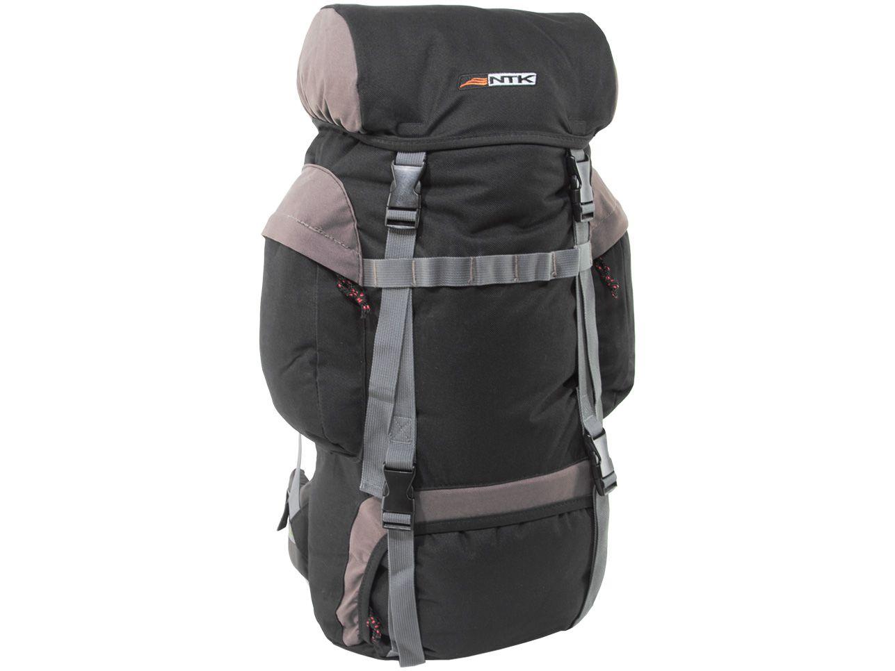 Mochila Cargueira de Trilha Nautika 45L - Intruder Preta e Marrom