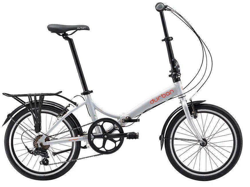Bicicleta Aro 20 Dobrável Durban Rio Aço - Freio V-Brake 6 Marchas