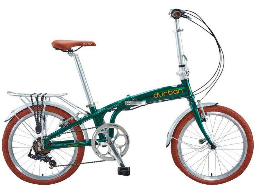 Bicicleta Aro 20 Dobrável Durban Sampa Pró - de Alumínio Freio V-Brake 6 Marchas
