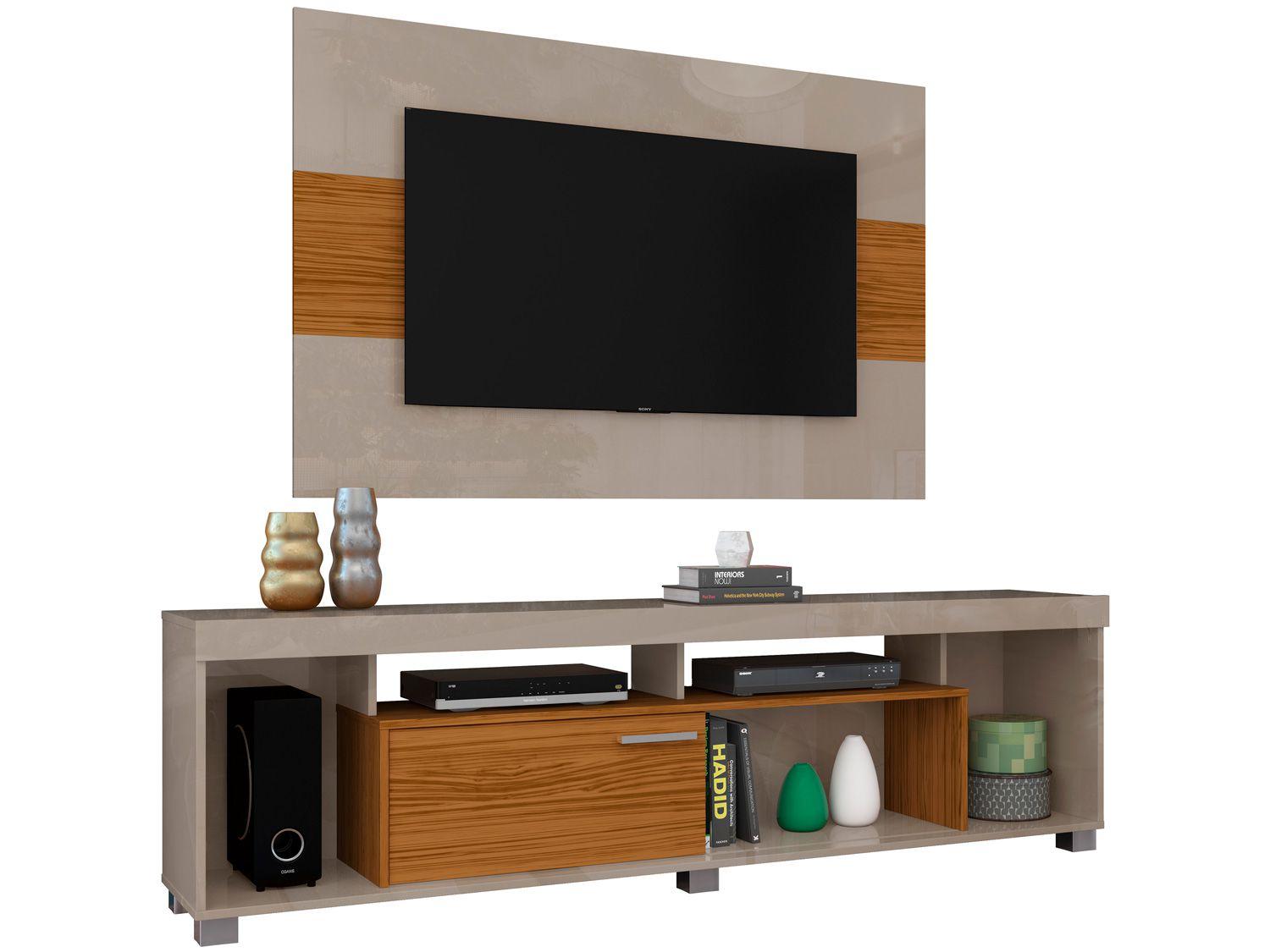 Rack com Painel para TV até 65" 1 Porta - Madetec Tomaz