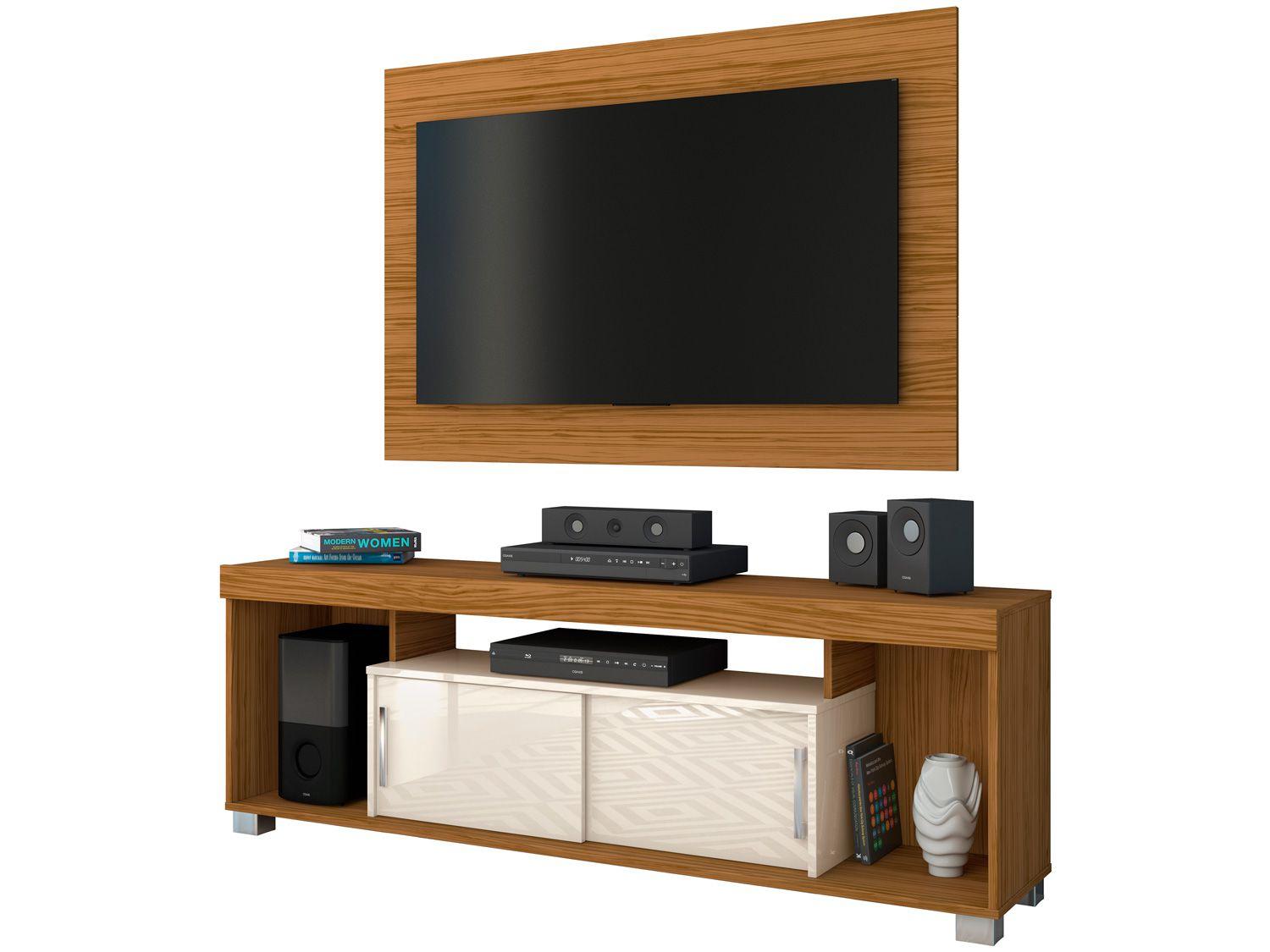 Rack com Painel para TV até 65" 1 Porta - Madetec Pierre