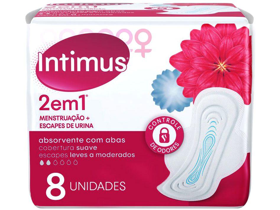 Absorvente Intimus 2 em 1 Suave 8 Unidades
