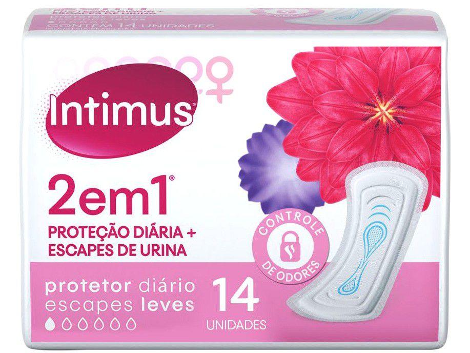 Protetor Diário Intimus 2 em 1 14 Unidades