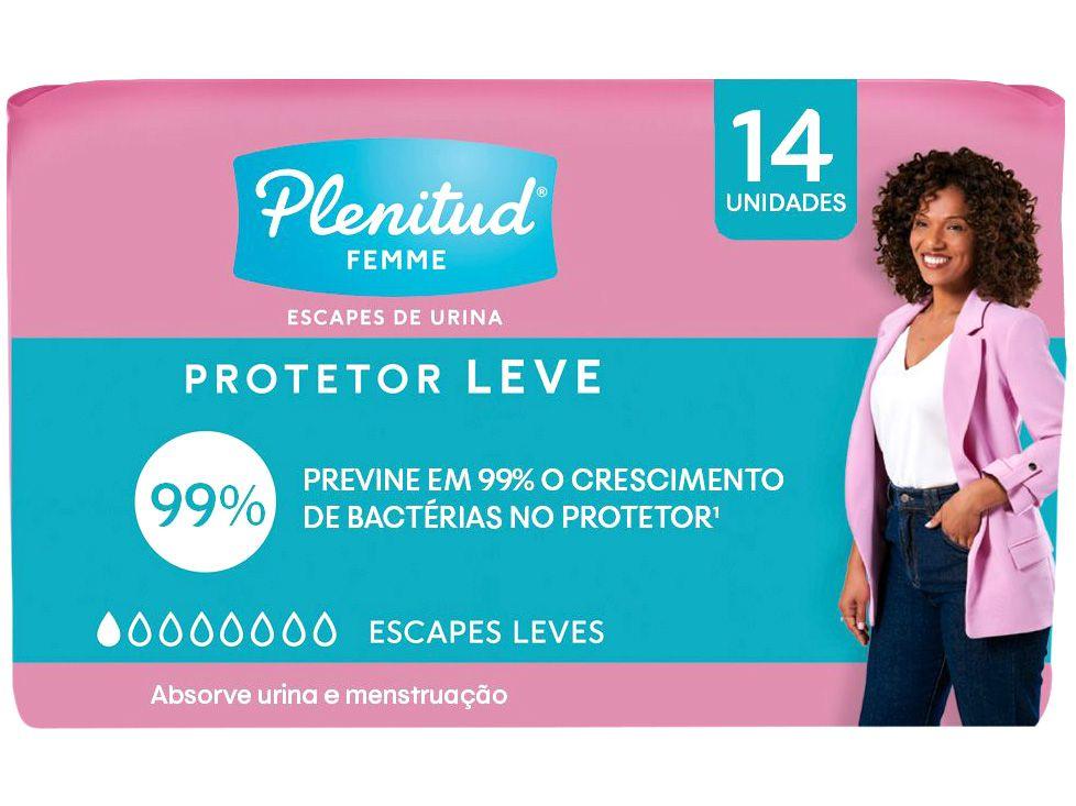 Absorvente para Incontinência Urinária Plenitud - Premium Femme sem Abas 14 Unidades