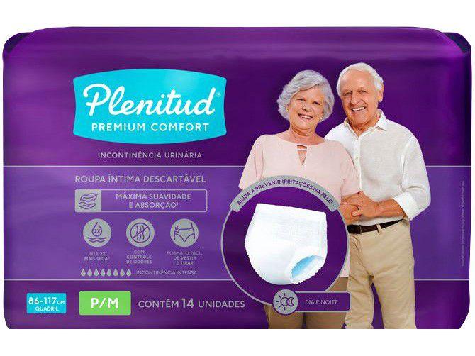 Roupa Íntima Descartável Plenitud P/M - Premium Premium Comfort 14 Unidades