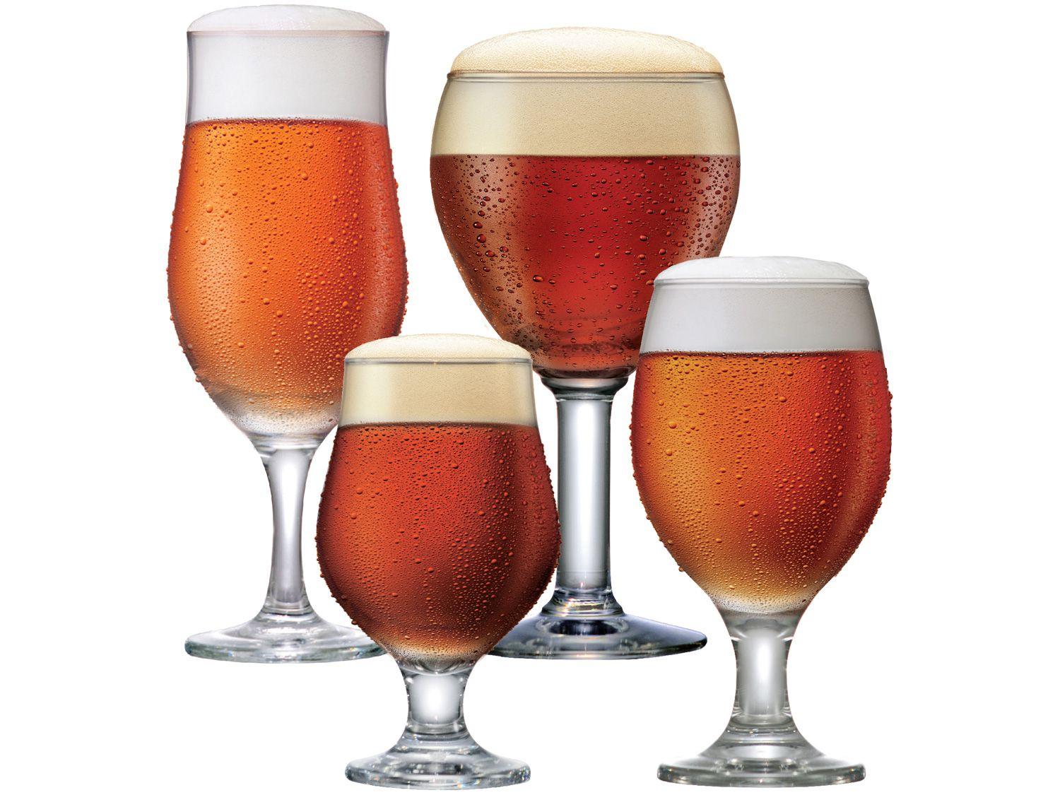 Jogo de Copos de Vidro para Cerveja 4 Peças - Ruvolo Mixologista Specialist