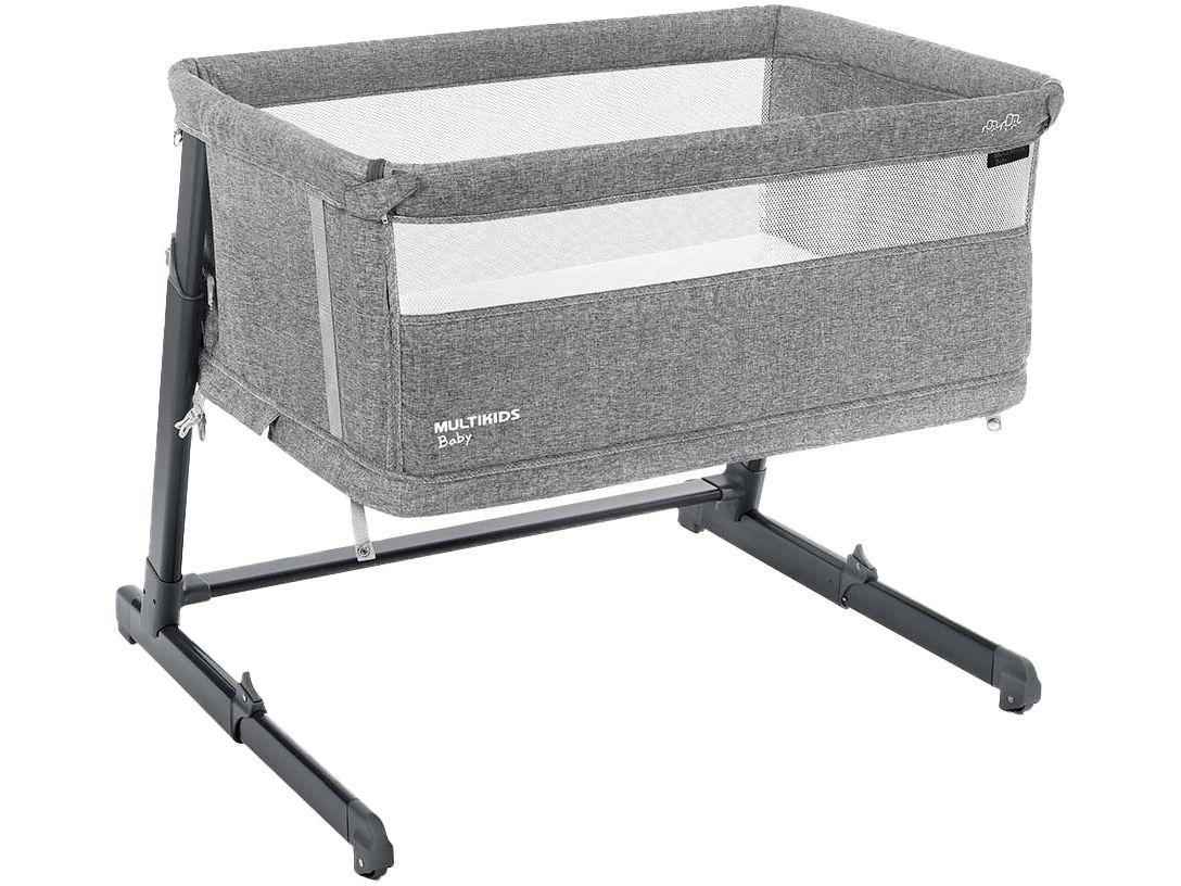 Berço Desmontável Multikids Baby 3 em 1 Nest - 5 Níveis de Altura com Rodinhas