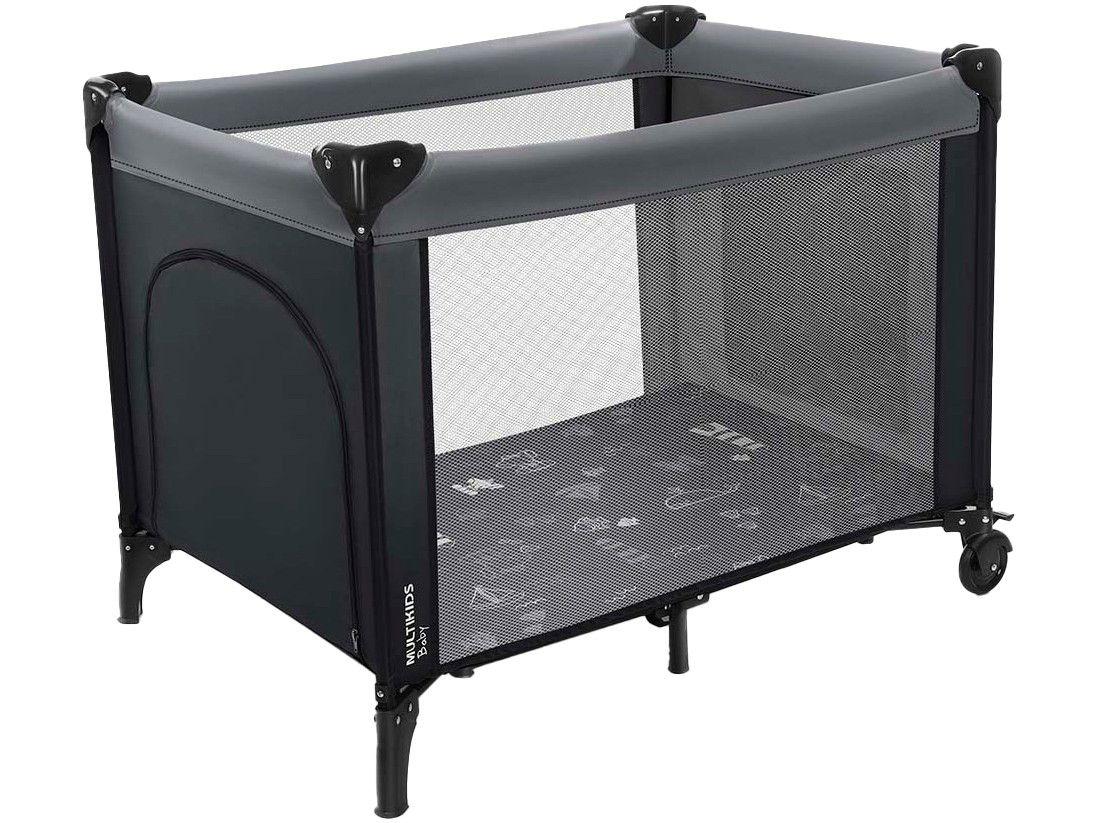 Berço Desmontável Multikids Baby Lullaby - 2 Níveis de Altura com Rodinhas 0 a 15kg