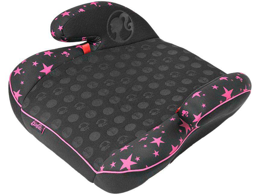 Assento de Elevação Multikids Baby Booster - Barbie Classic 22 a 36kg Preto e Rosa